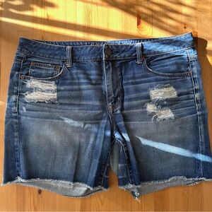 AEO Distressed Denim Shorts